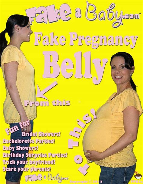 how are fake pregant bellys are made and worn